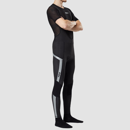 Fdx Morvo Men's Black Thermal Padded Cycling Bib Tights