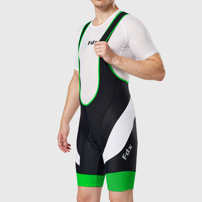 Fdx Windsor Green Men's Padded Summer Cycling Bib Shorts