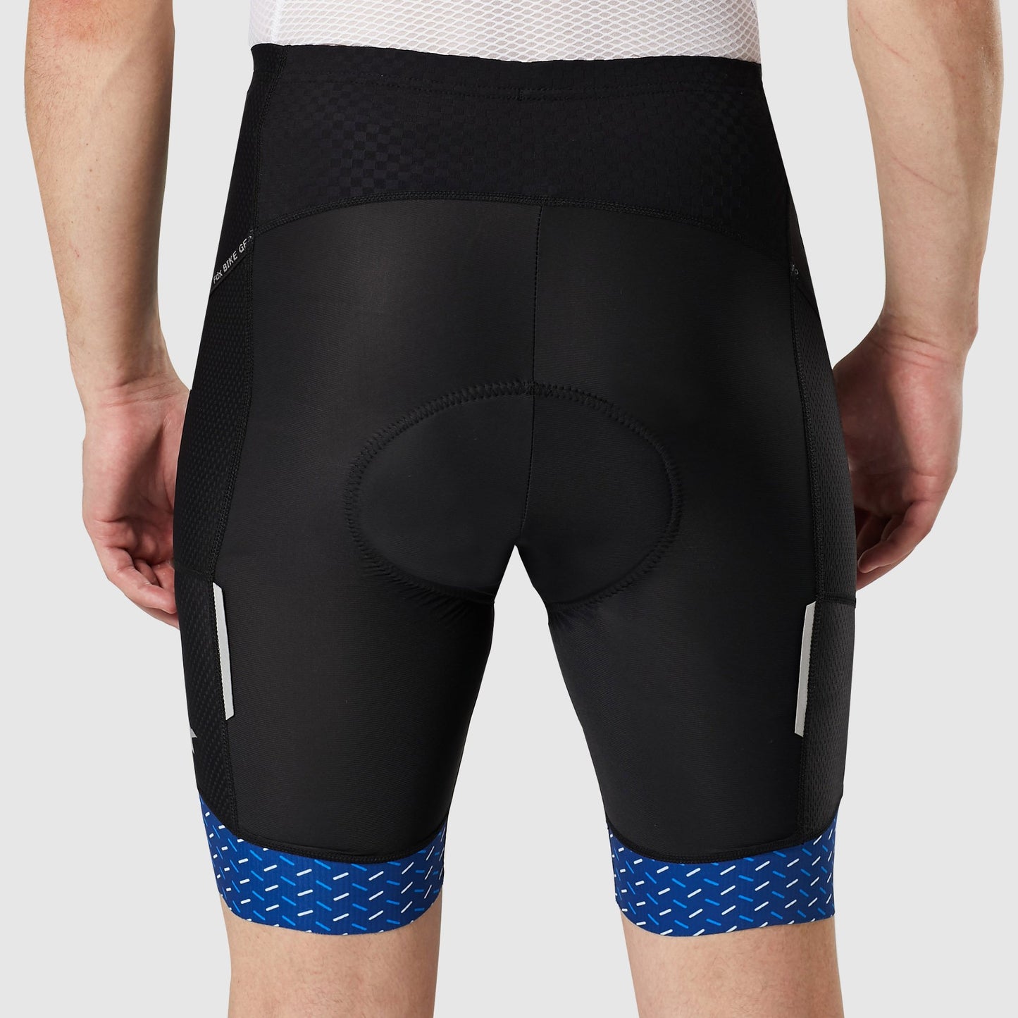 Fdx Essential Blue Men's Padded Cycling Shorts with Pockets