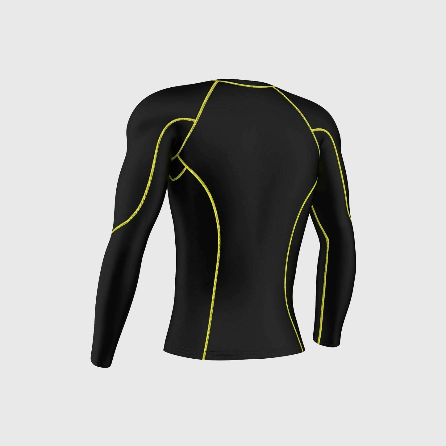 Fdx Blitz Men's Yellow Base Layer Winter Cycling Top