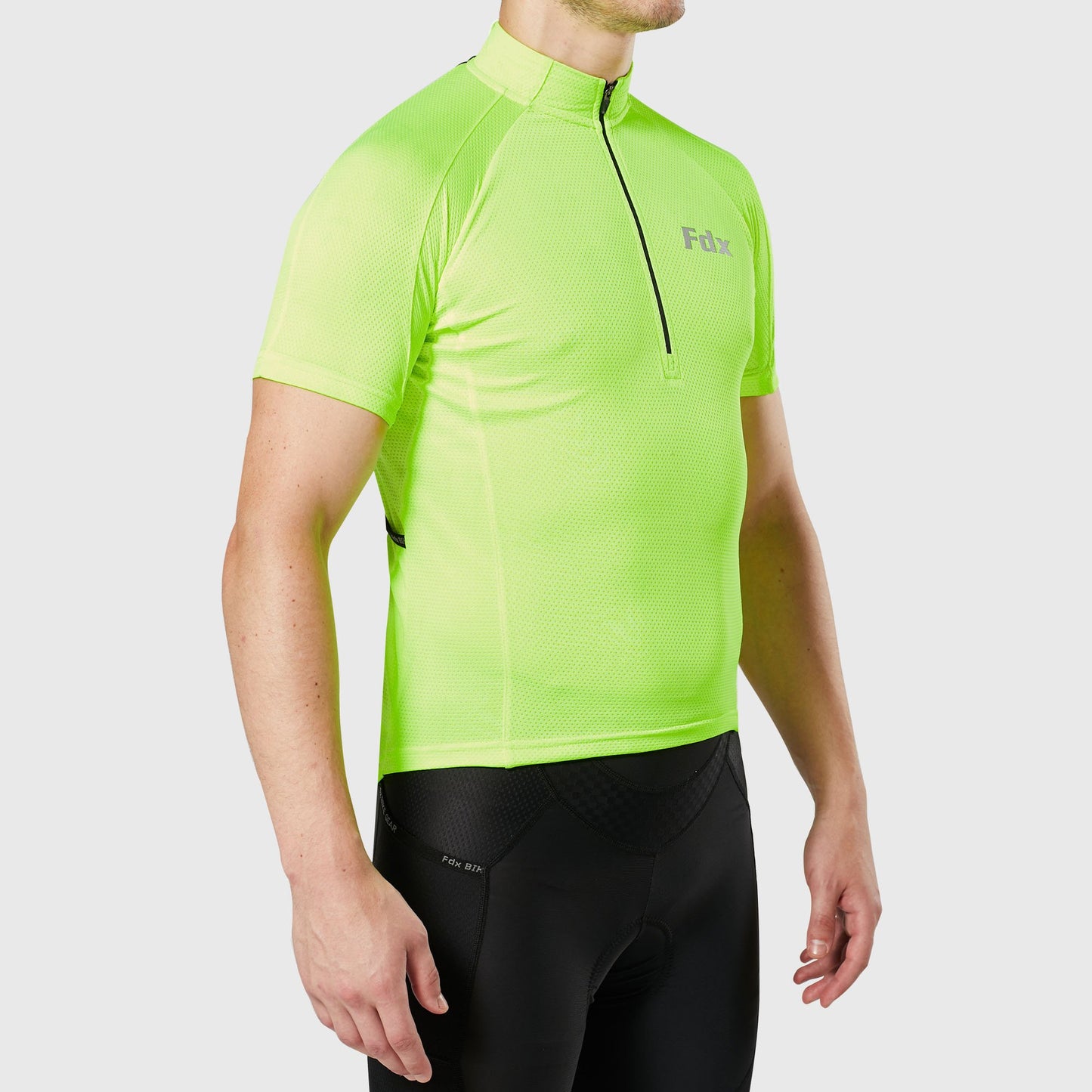 Fdx Pace Yellow Men's Short Sleeve Summer Cycling Jersey