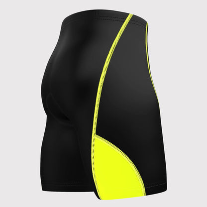 Fdx Ezflow Yellow Men's Anti-Bac Padded Summer Cycling Shorts