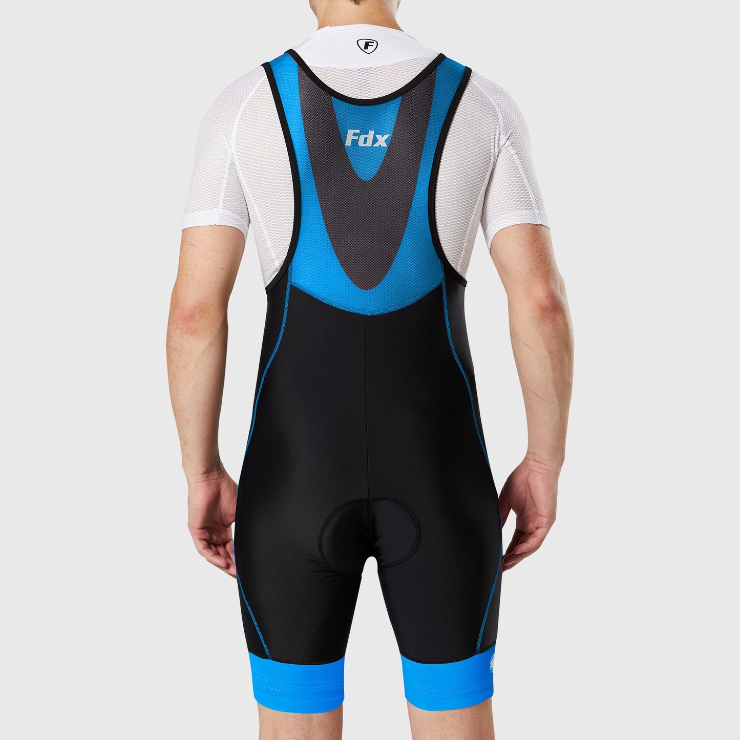 Fdx Velocity Blue Men's Summer Cycling Bib Shorts