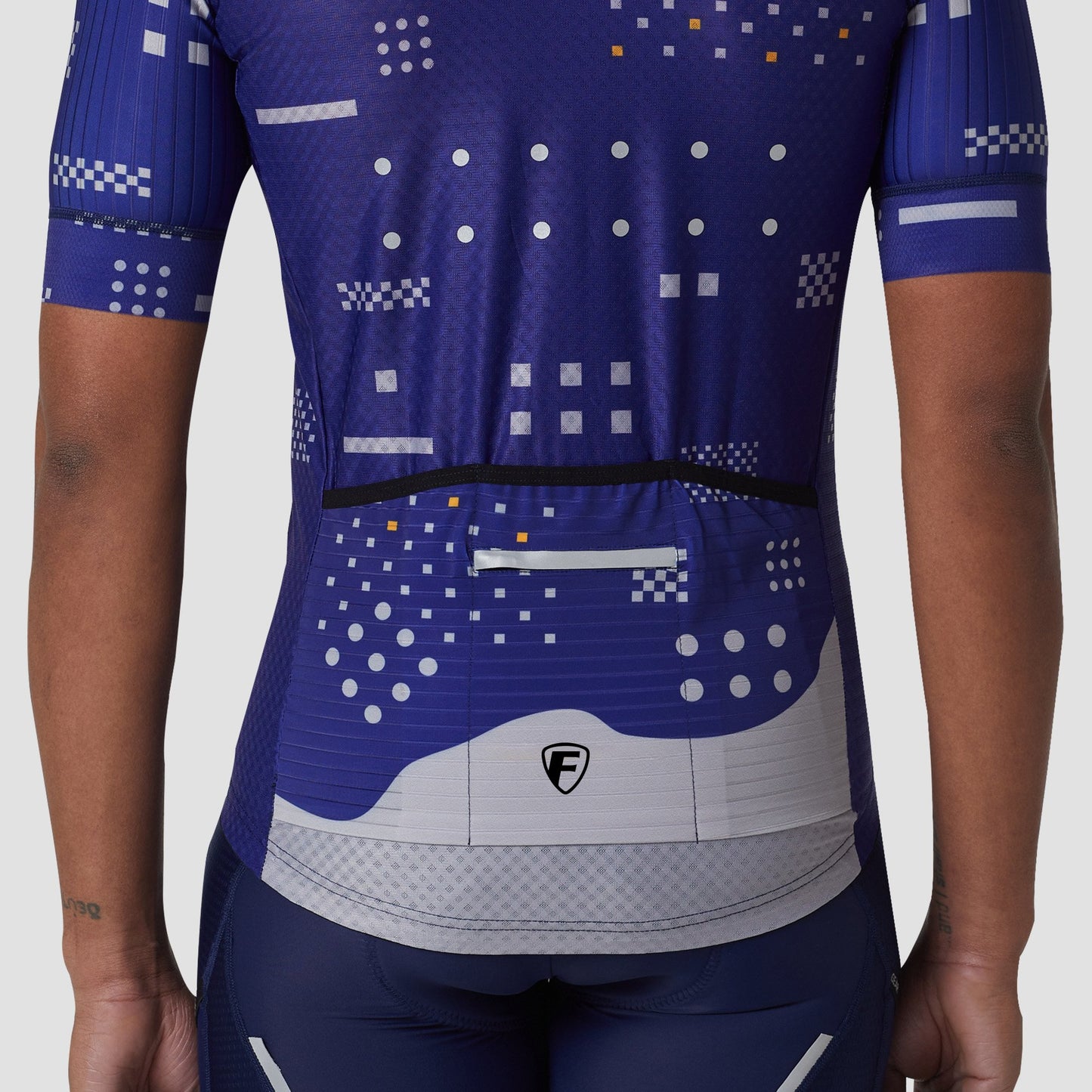 Fdx All Day Blue Men's Short Sleeve Summer Cycling Jersey