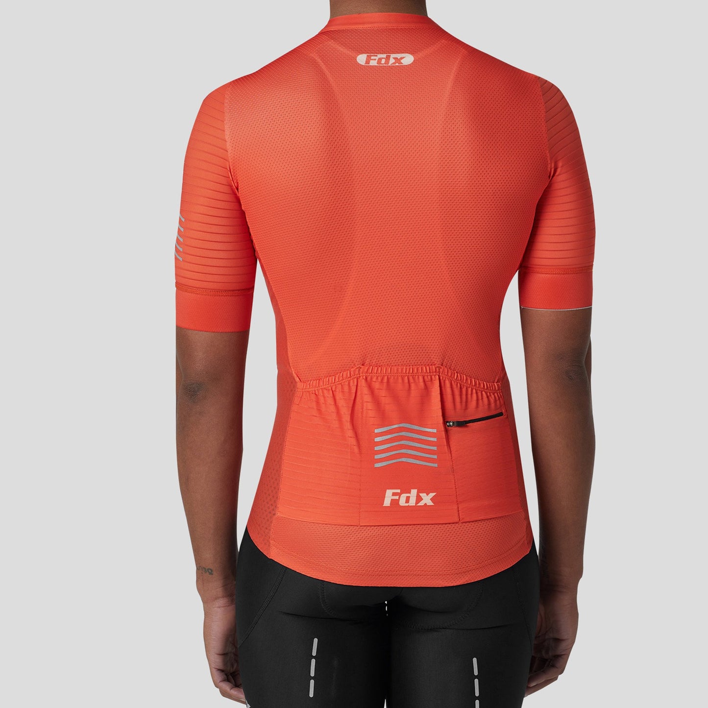 Fdx Essential Orange Men's Short Sleeve Summer Cycling Jersey