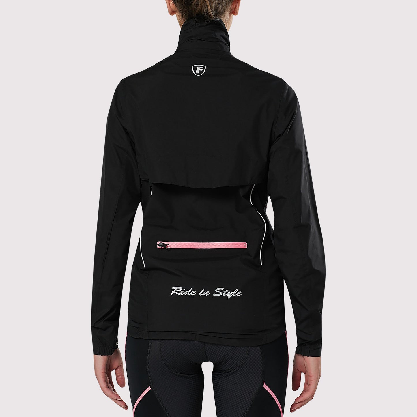 Fdx Evex Women's Pink Waterproof Cycling Jacket