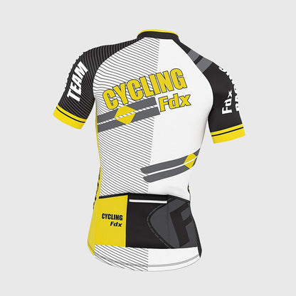 Fdx Core Yellow Men's Short Sleeve Summer Cycling Jersey