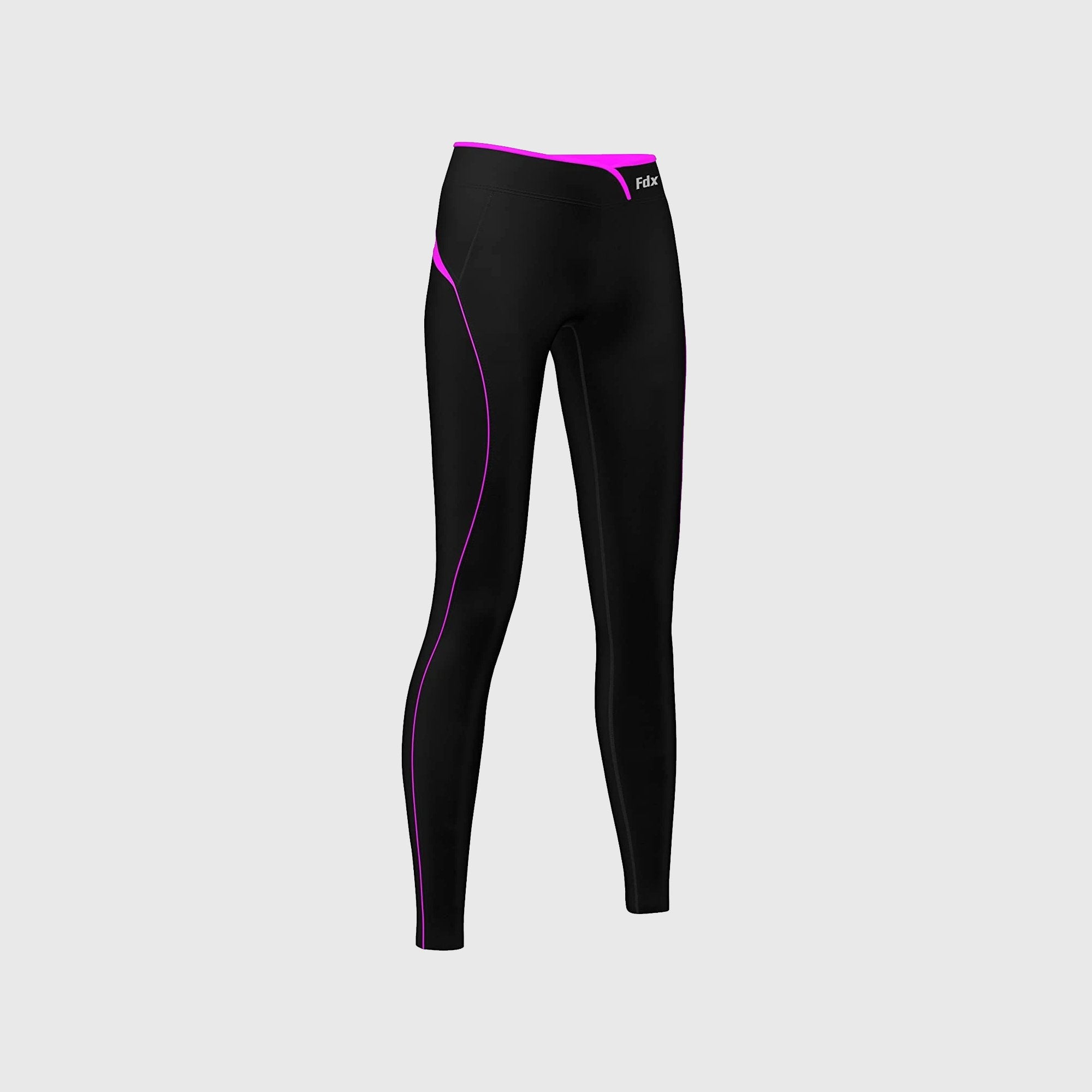 Fdx P2 Pink Women's Thermal Base Layer Winter Compression Leggings