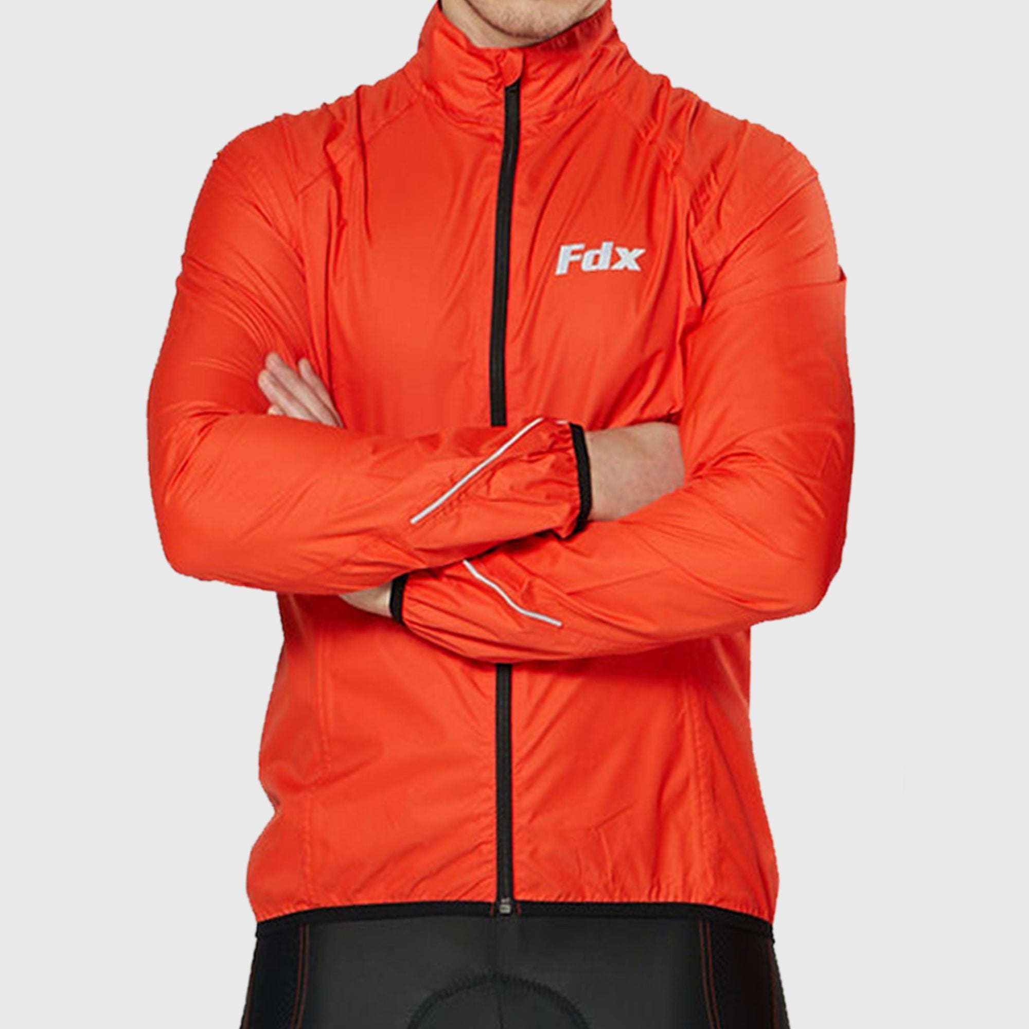 Fdx J20 Red Windproof & Waterproof Men's Cycling Jacket