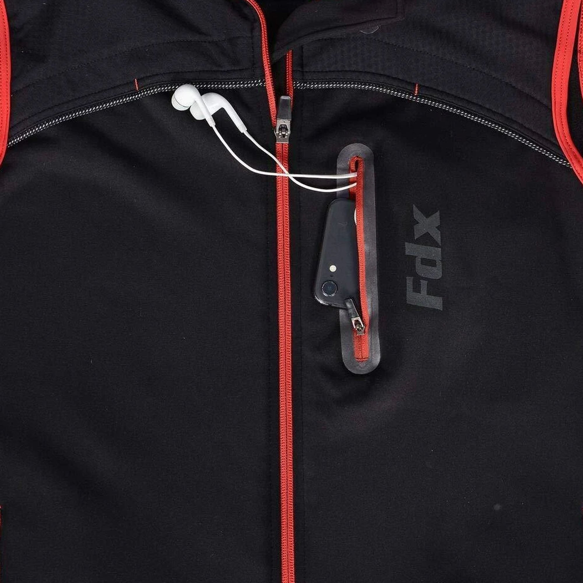 Fdx Stunt Red Men's Softshell Windproof Cycling Gilet