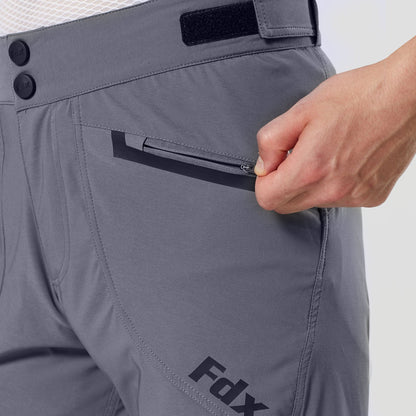 Fdx Nomad Grey Men's MTB Summer Cycling Shorts