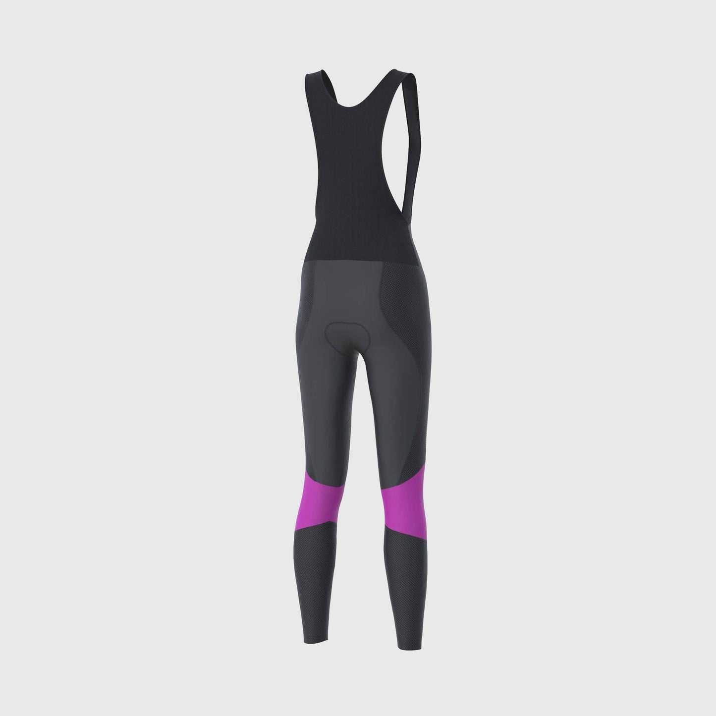 Fdx Thermodream Purple Women's Padded Winter Cycling Bib Tights