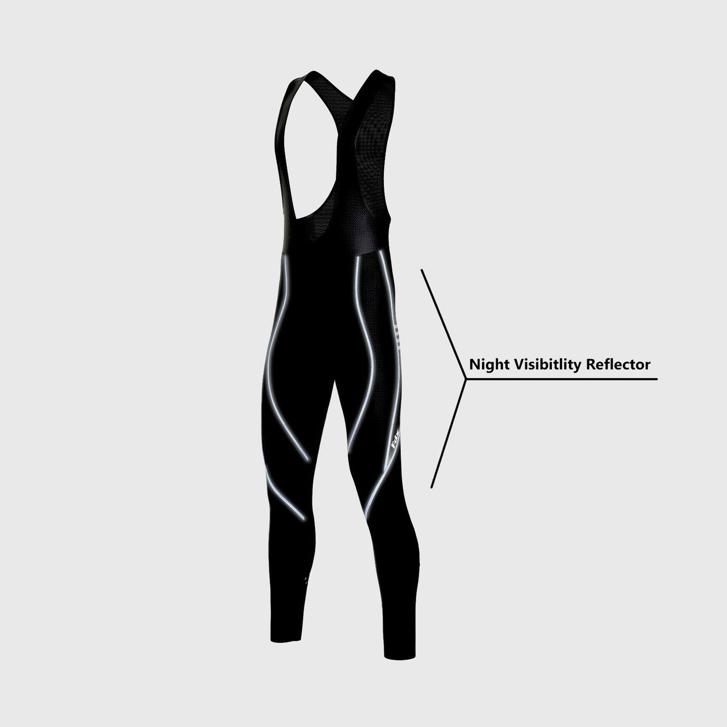 Fdx Divine Blue Women's Thermal Padded Winter Bib Tights