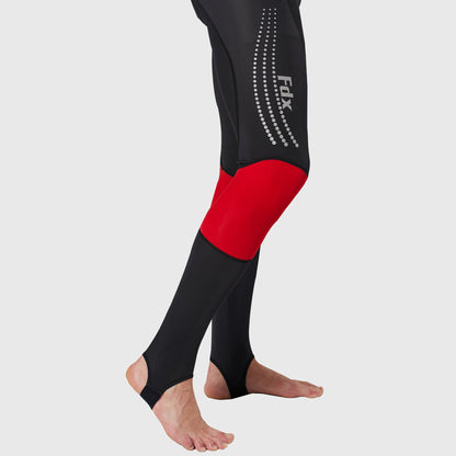 Fdx Thermodream Men's Red Thermal Padded Cycling Tights