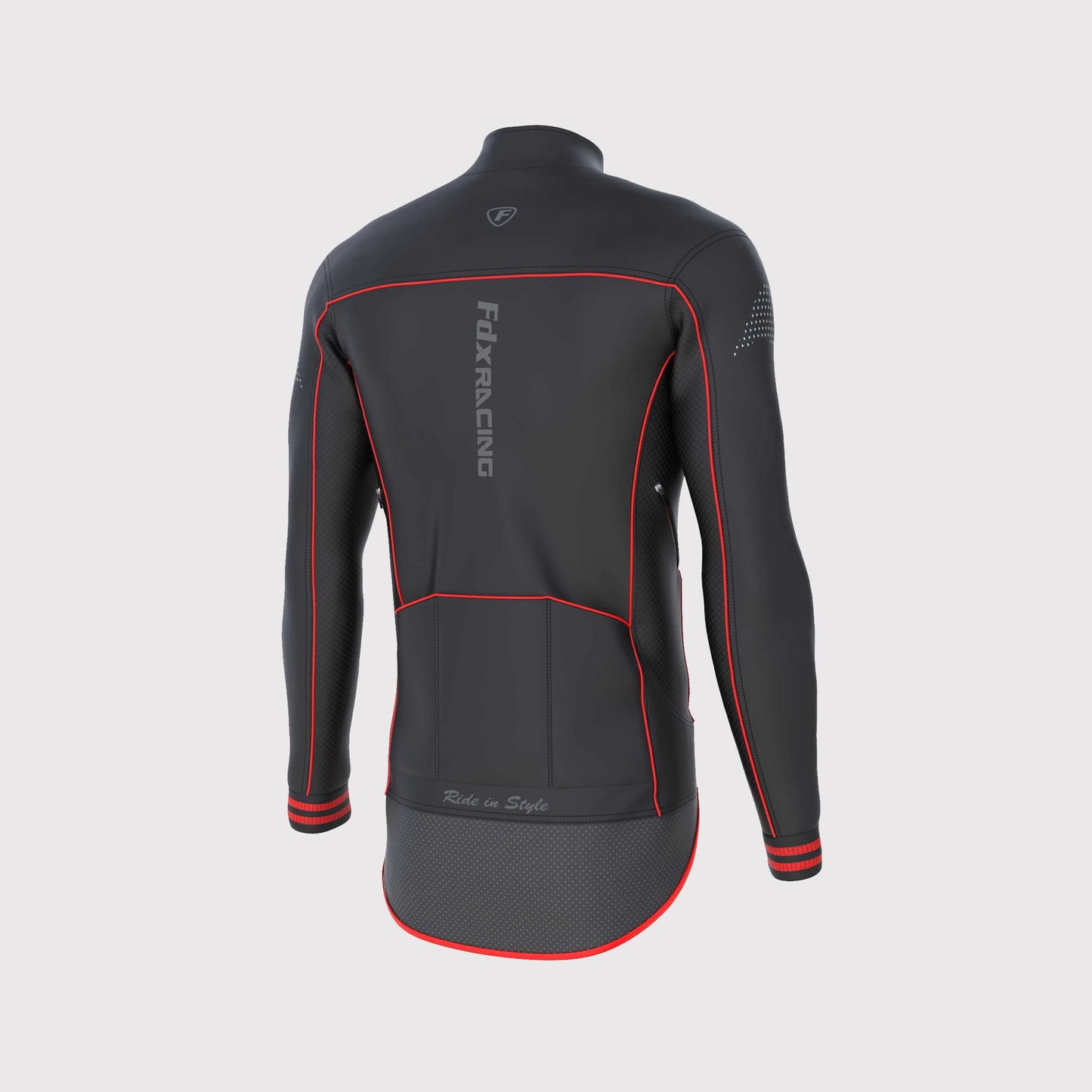 Fdx Apollux Red Men's Windproof Cycling Jacket