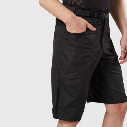 Fdx Drifter Black Men's MTB Padded Summer Cycling Shorts