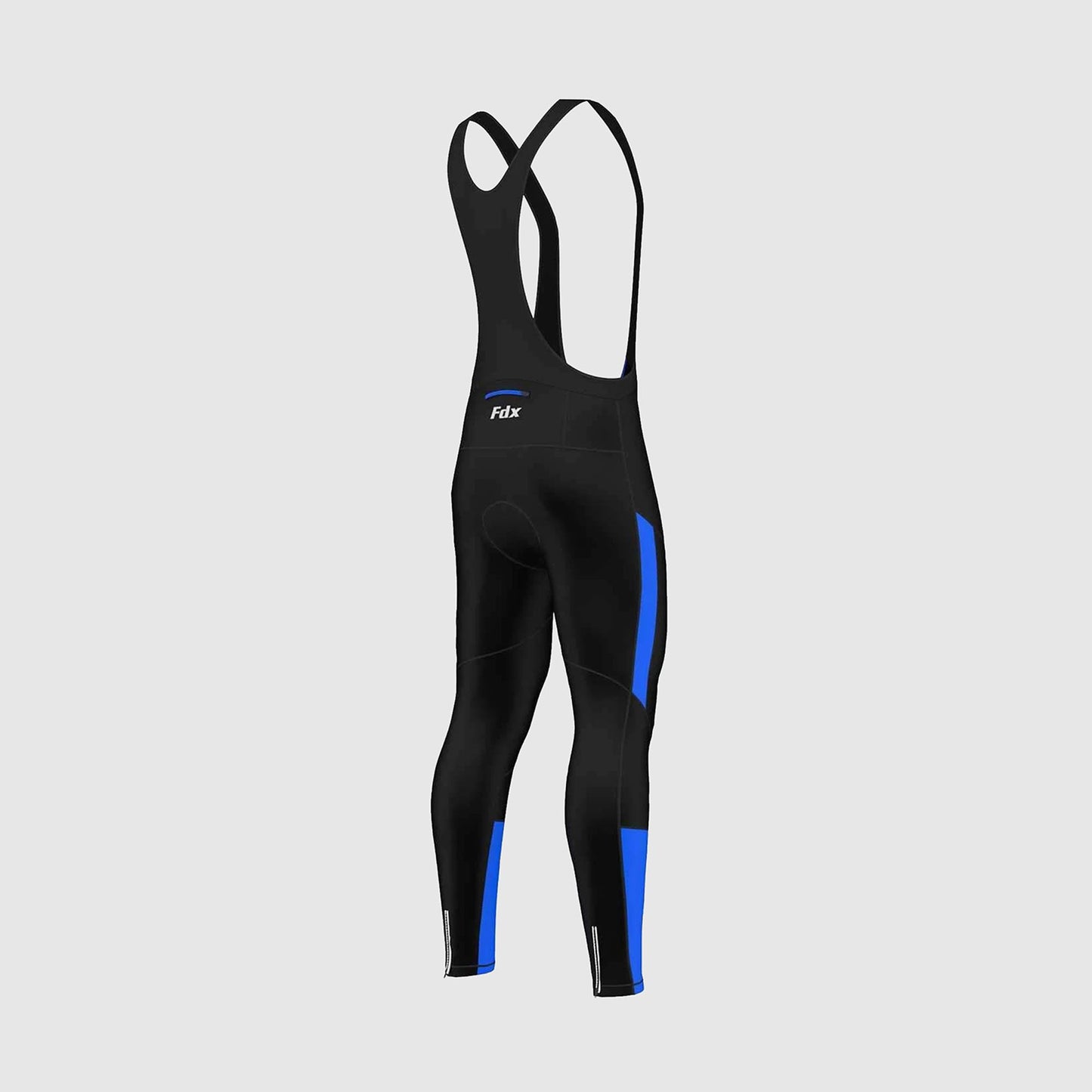 Fdx Adrenaline Men's Blue Thermal Padded Cycling Bib Tights