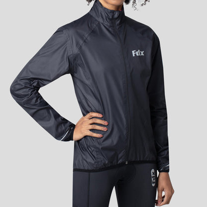 Fdx J20 Black Women's Windproof & Waterproof Cycling Jacket