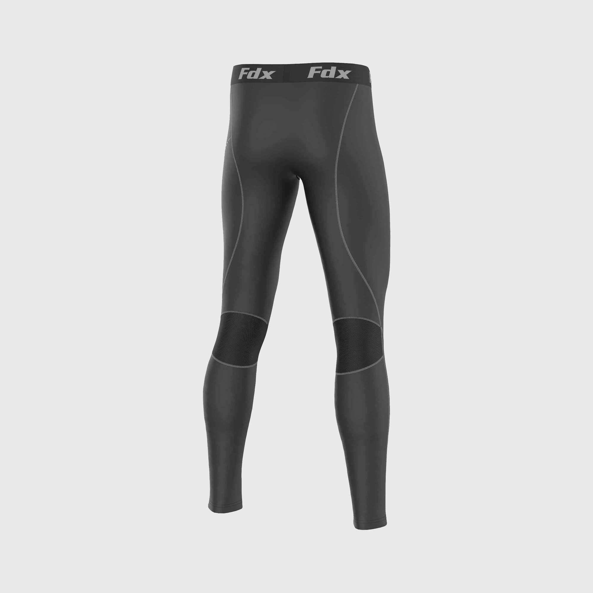 Fdx Recoil Men's Grey Set Compression Base Layer Top & Leggings