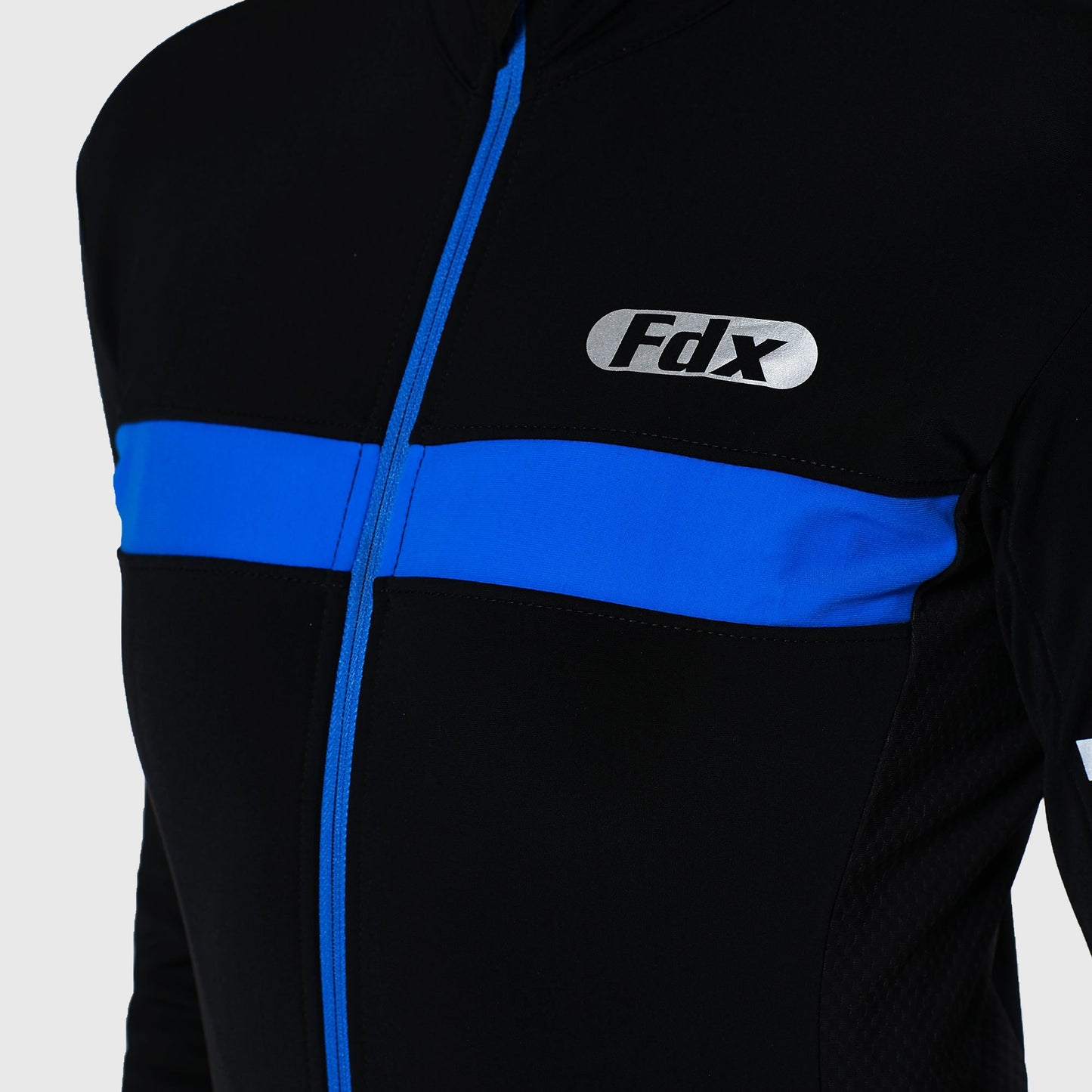 Fdx All Day Blue Women's Long Sleeve Winter Cycling Jersey