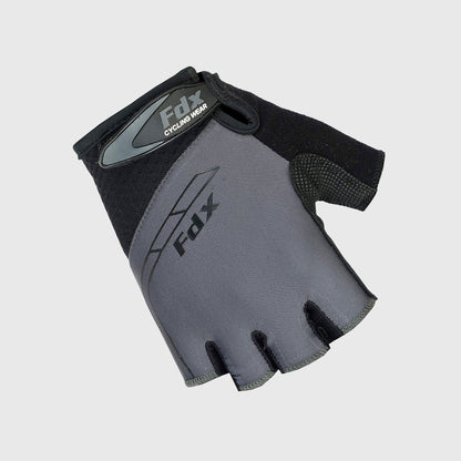 Fdx Apex Grey Short Finger Summer Cycling Gloves