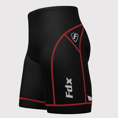 Fdx Ridest Red Men's Padded Summer Cycling Shorts