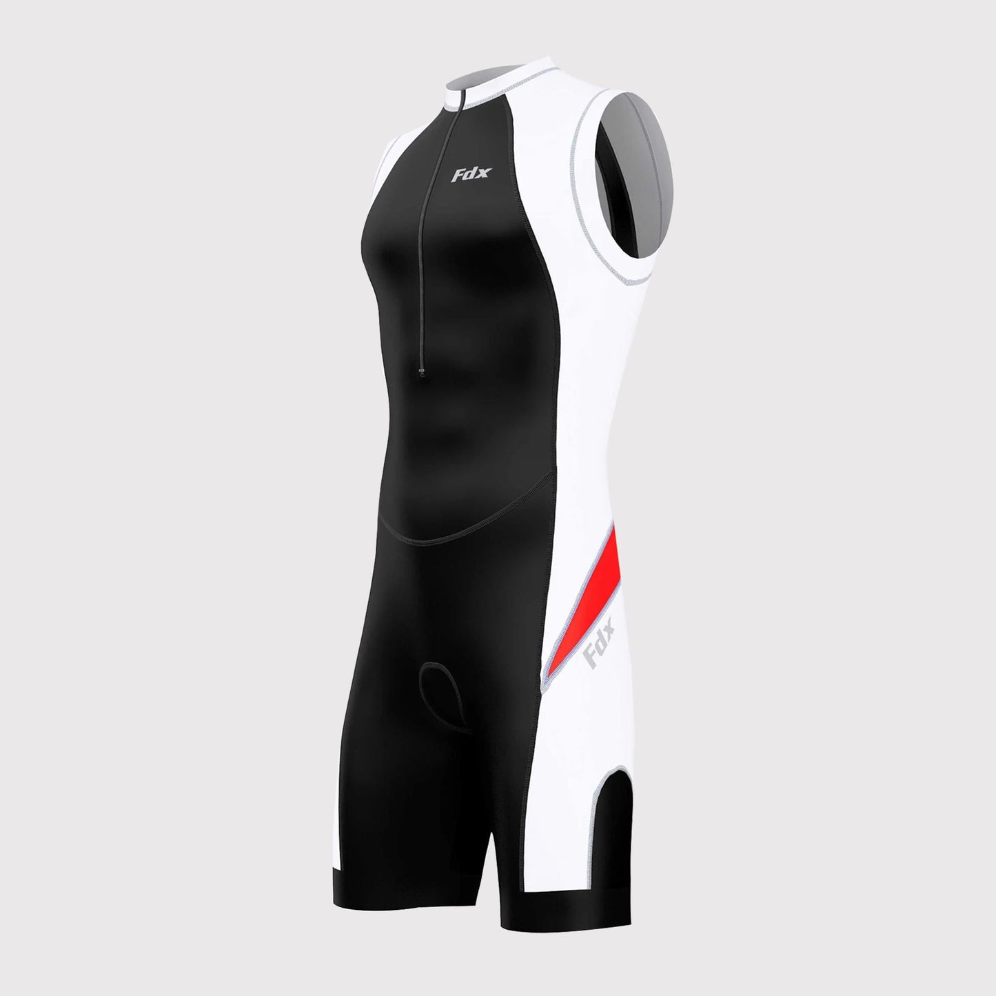 Fdx Zion Red Men's Sleeveless Padded Triathlon Suit