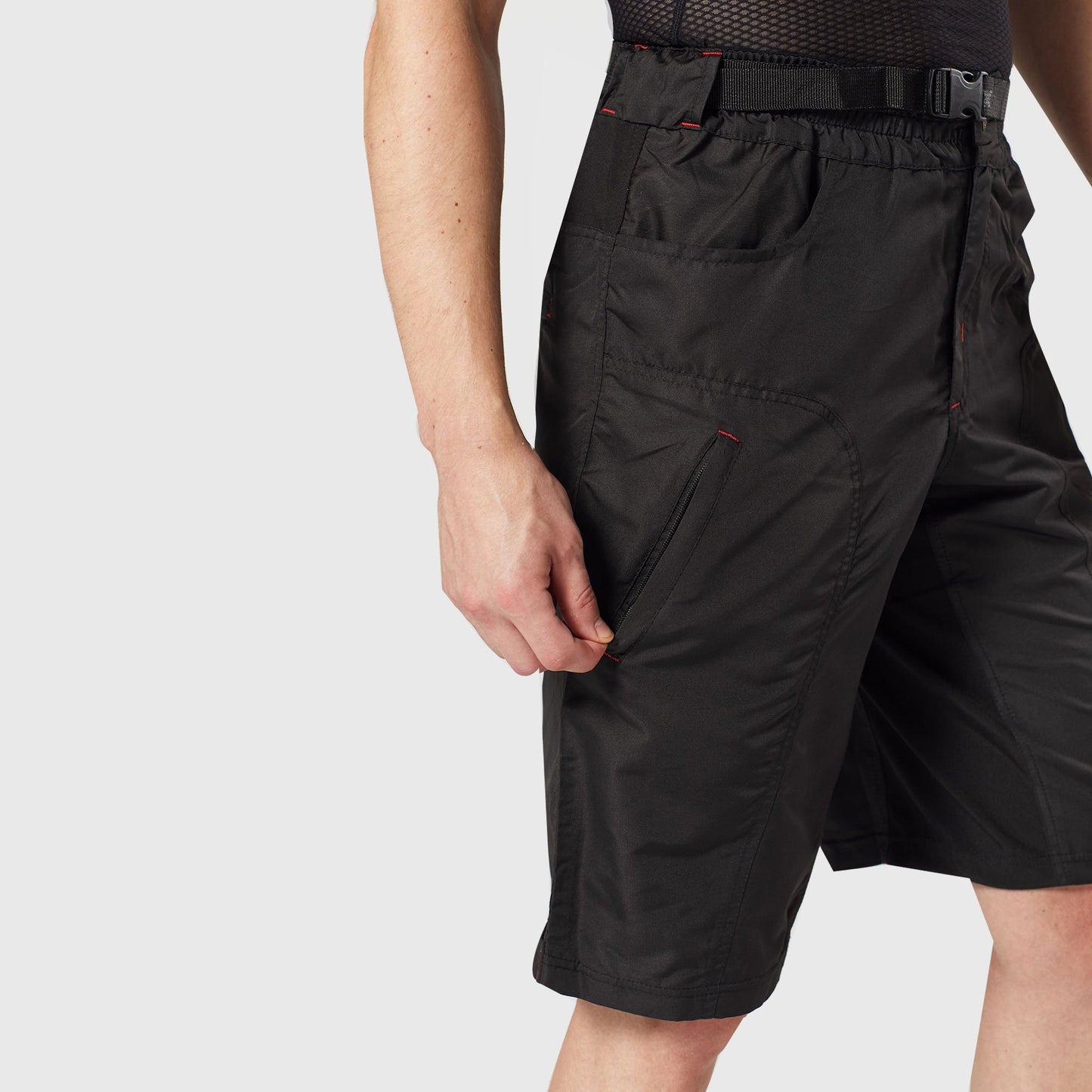 Fdx Drifter Black Men's MTB Padded Summer Cycling Shorts