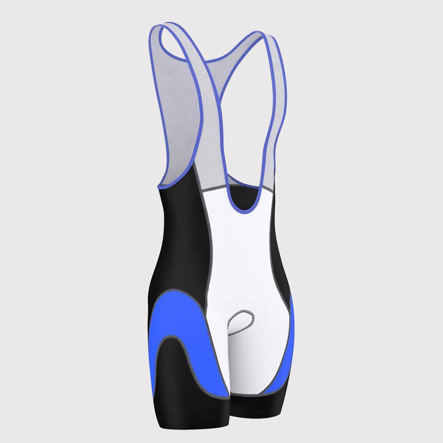 Fdx Windrift Blue Men's Padded Summer Cycling Bib Shorts