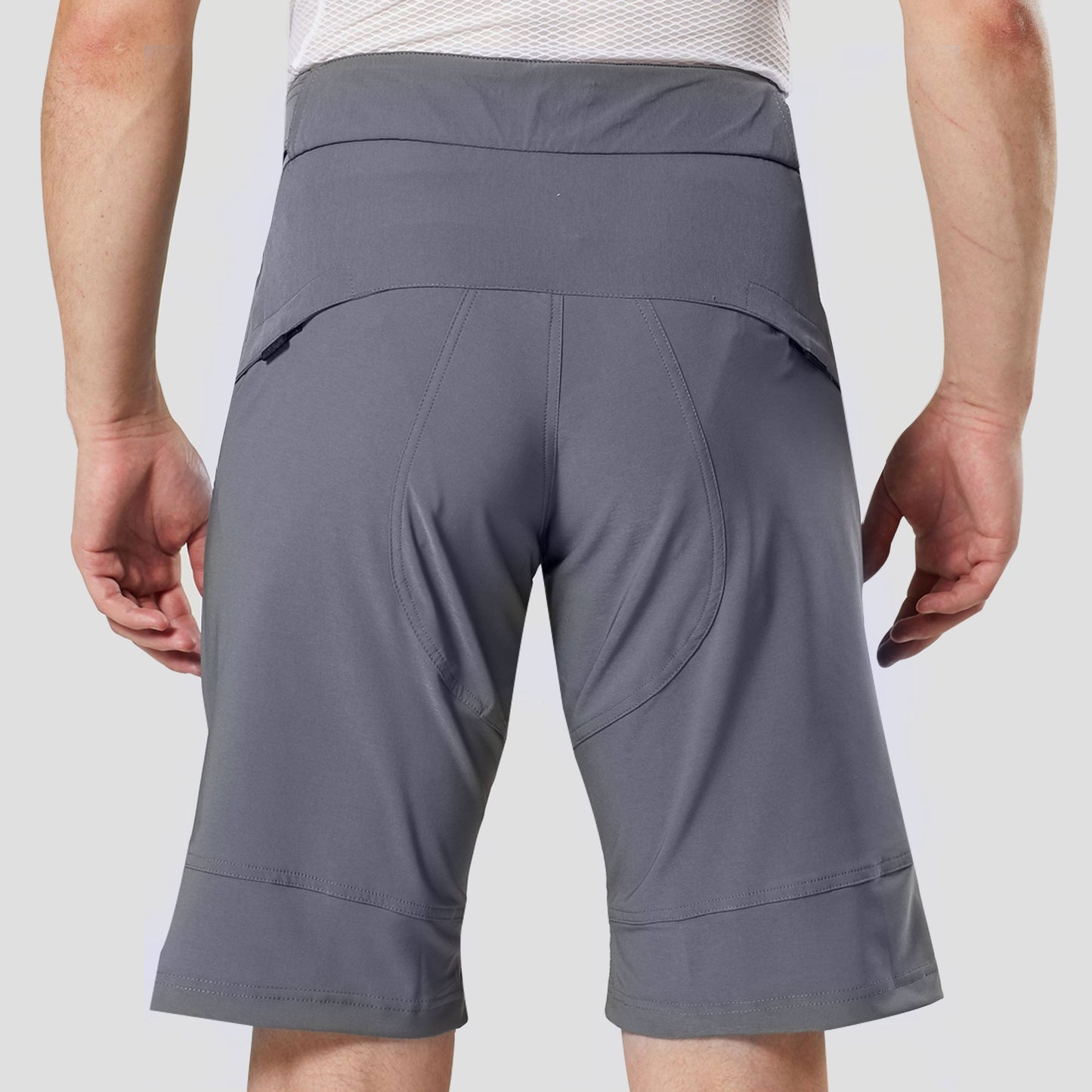 Fdx Nomad Grey Men's MTB Summer Cycling Shorts