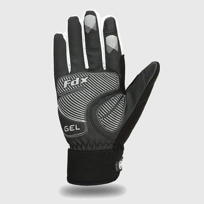 Fdx Zesto White Full Finger Winter Cycling Gloves