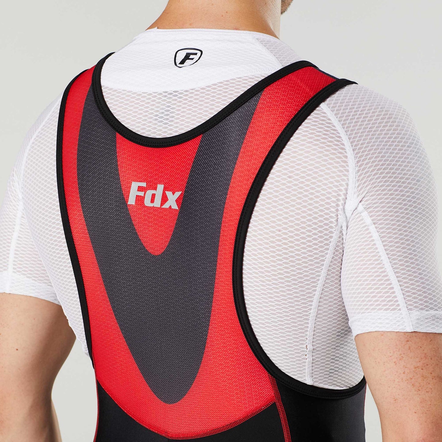 Fdx Velocity Red Men's Padded Summer Cycling Bib Shorts