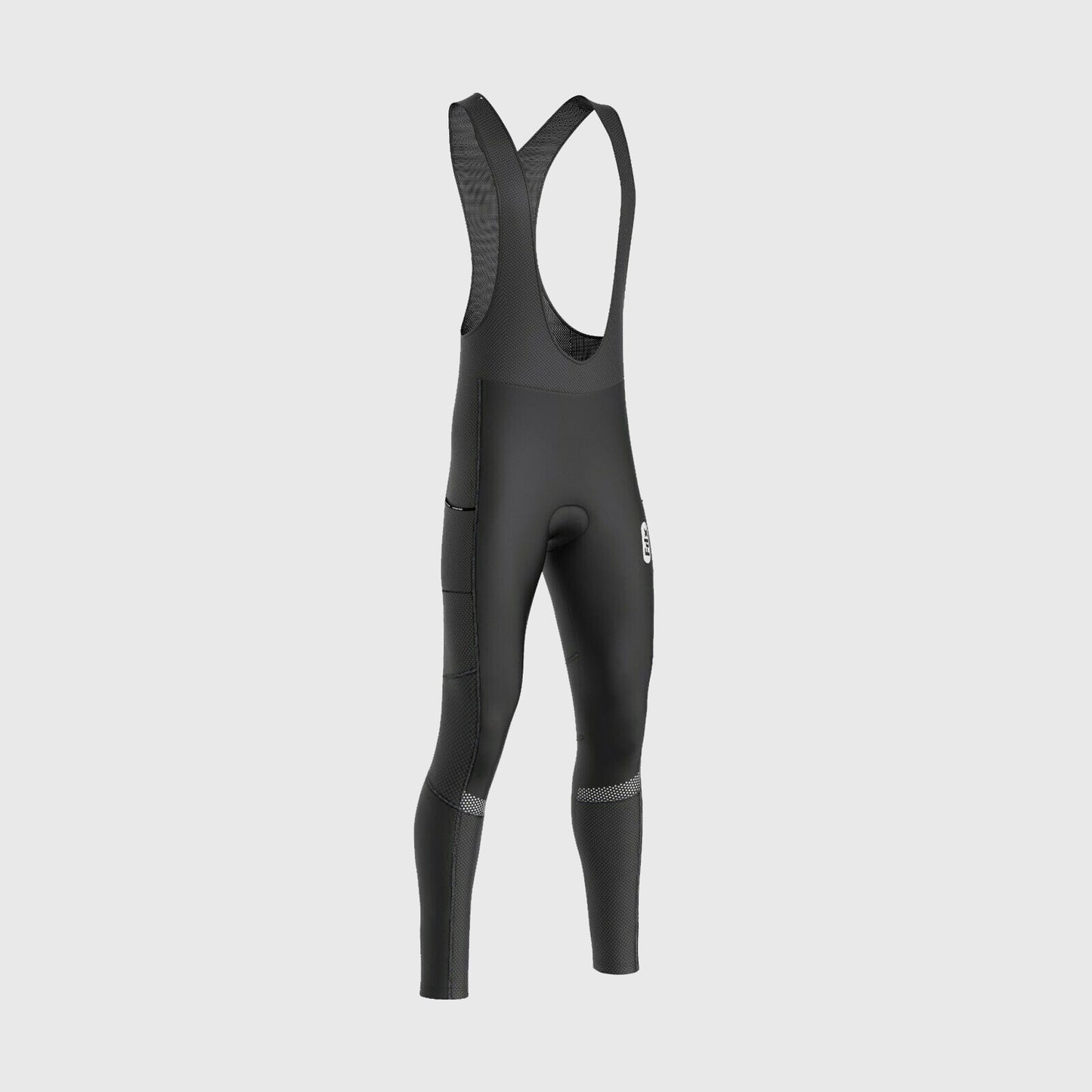 Fdx All Day Men's Black Thermal Padded Cycling Bib Tights