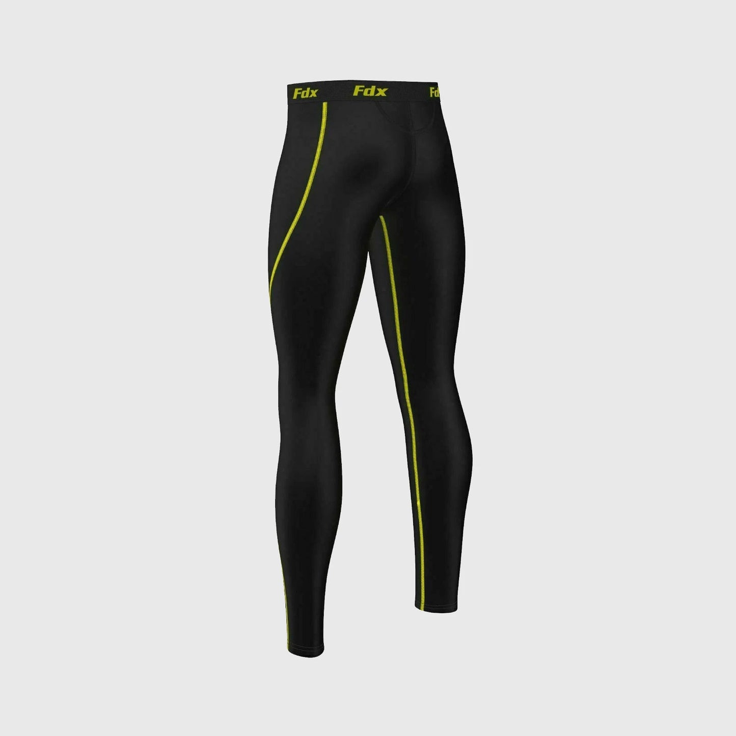 Fdx T5 Men's Yellow Winter Compression Tights