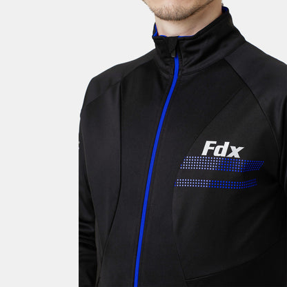 Fdx Arch Men's Blue Windproof & Water Resistant Cycling Jacket