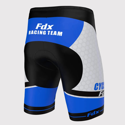 Fdx Apex Blue Men's Gel Padded Summer Cycling Shorts