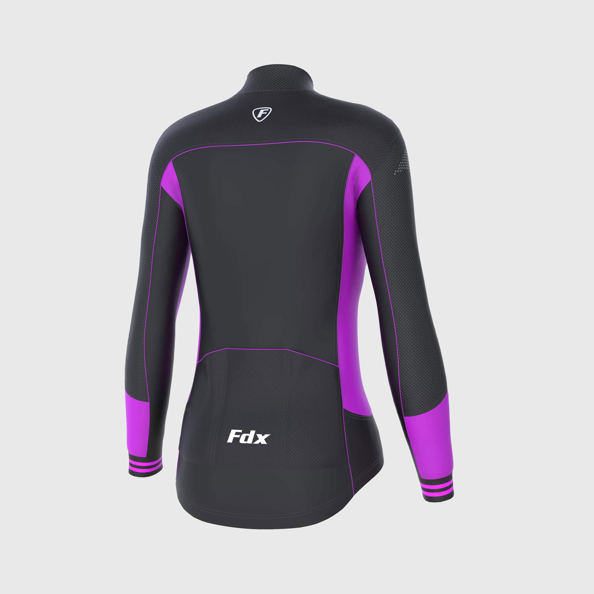Fdx Thermodream Purple Women's Long Sleeve Winter Cycling Jersey