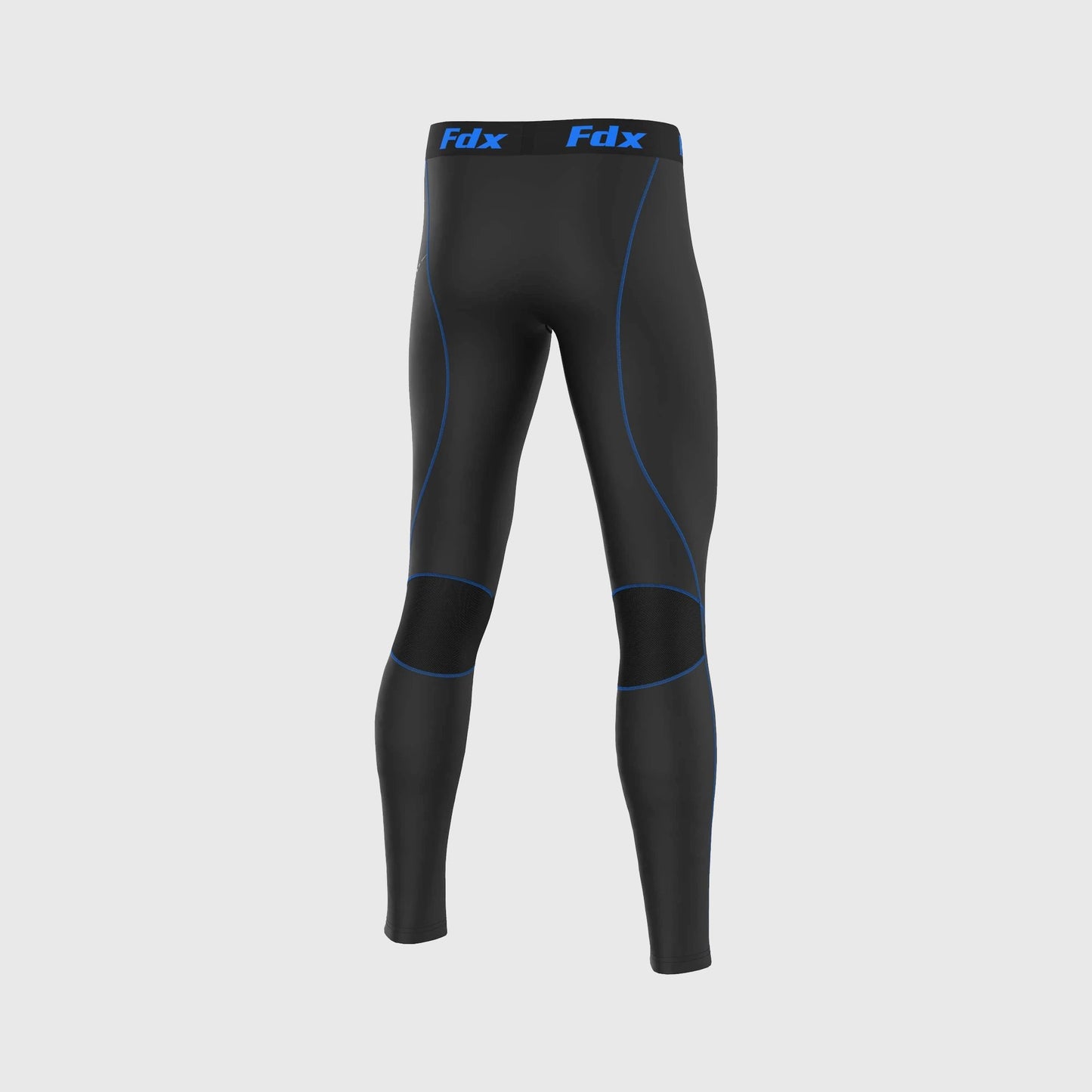 Fdx Men's Set Recoil Blue Compression Base Layer Top & Leggings