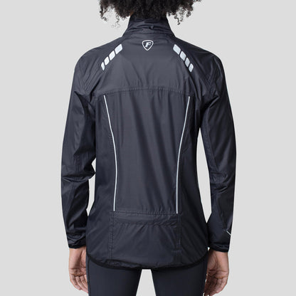 Fdx J20 Black Women's Windproof & Waterproof Cycling Jacket