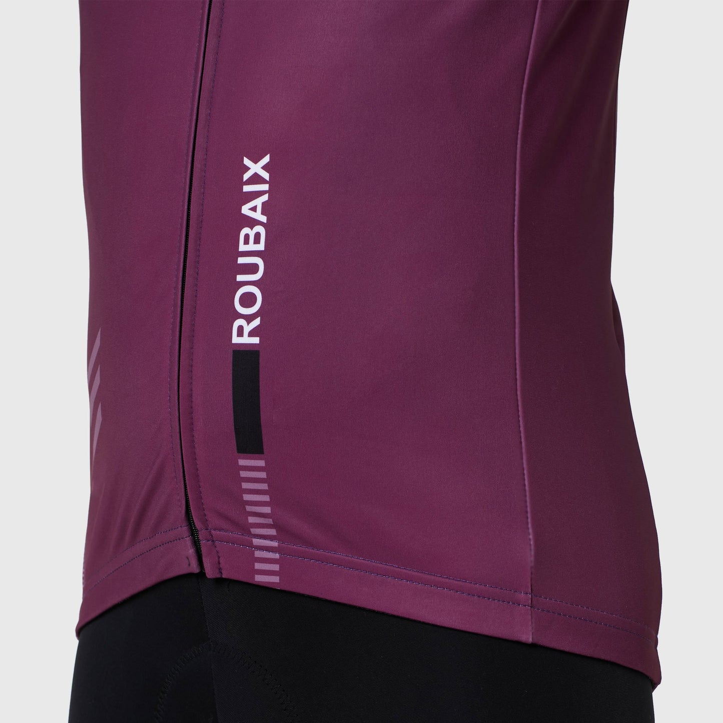 Fdx Men's Set Limited Edition Thermal Roubaix Long Sleeve Cycling Jersey & Bib Tights - Purple