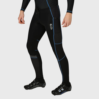 Fdx All Day Men's Blue Thermal Padded Cycling Tights