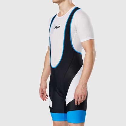 Fdx Windsor Blue Men's Padded Summer Cycling Bib Shorts