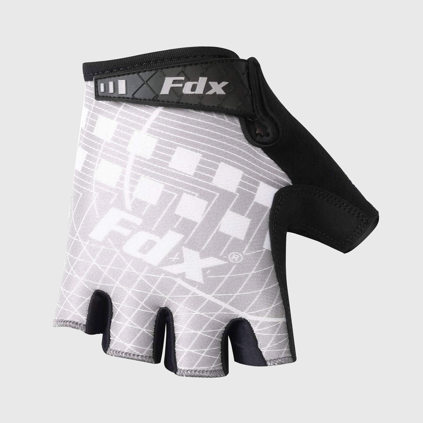 Fdx Classic II Grey Gel Padded Short Finger Summer Cycling Gloves