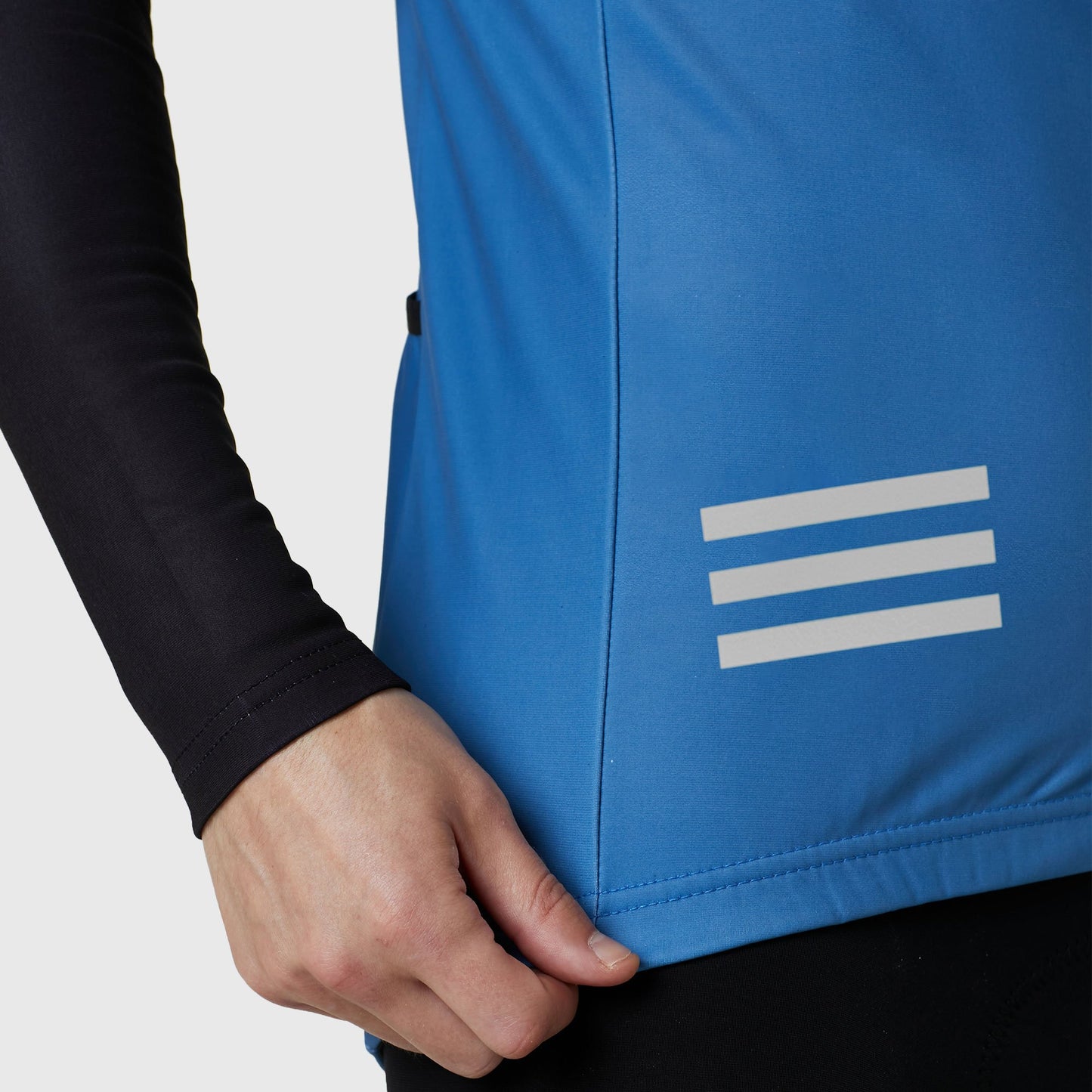 Fdx Men's Set Limited Edition Thermal Roubaix Long Sleeve Cycling Jersey & Bib Tights - Blue