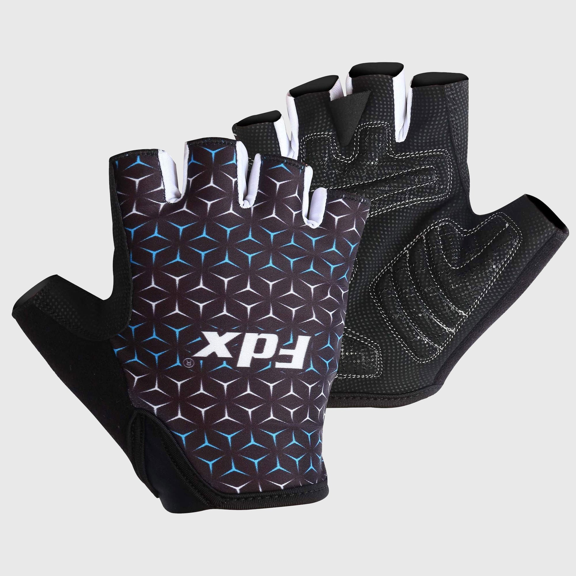 Fdx Vega Black Gel Padded Short Finger Summer Cycling Gloves, XXL / Black