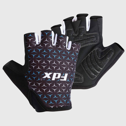 Fdx Vega Black Gel Padded Short Finger Summer Cycling Gloves