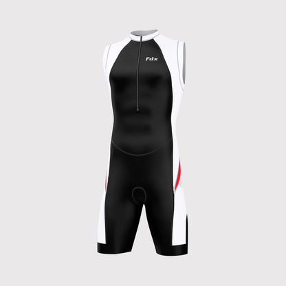 Fdx Zion Red Men's Sleeveless Padded Triathlon Suit