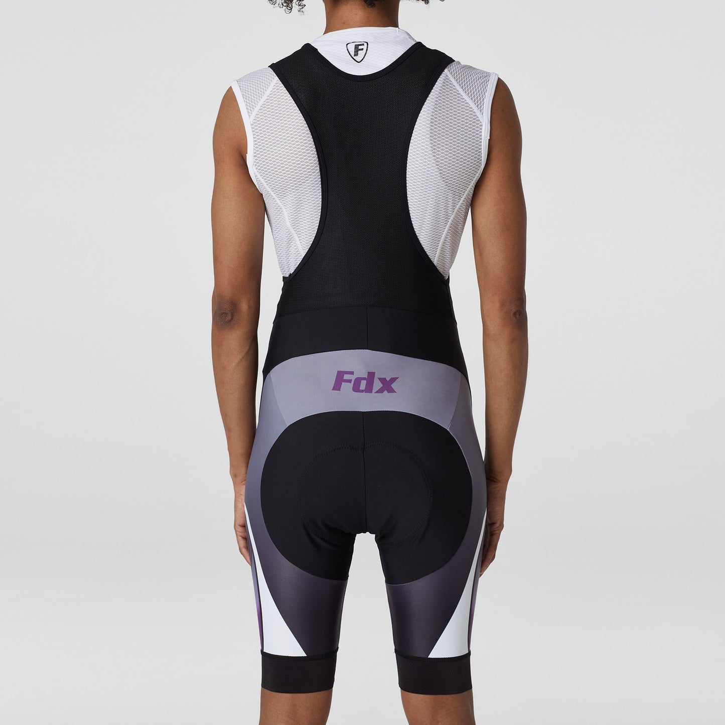 Fdx Women's Set Signature Purple Short Sleeve Cycling Jersey & Bib Shorts