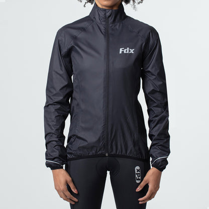 Fdx J20 Black Women's Windproof & Waterproof Cycling Jacket