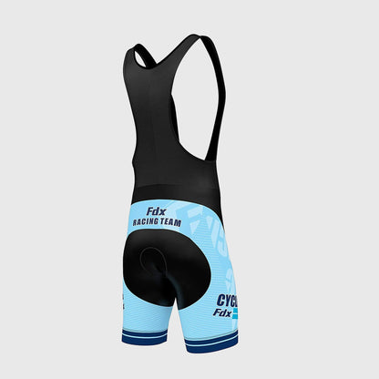 Fdx Core Blue Men's Padded Summer Cycling Bib Shorts